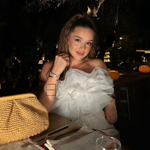 ZARA ORGANZA CROPPED TOP - Picture 5 of 5